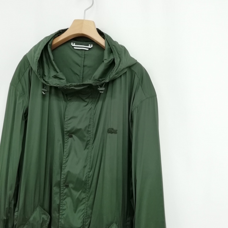 ラコステ LACOSTE BH3927 撥水 ナイロン ジップアップ ロング 
