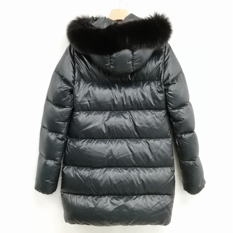 デュベティカkappaダウンコートフォックスファーAライングレー38