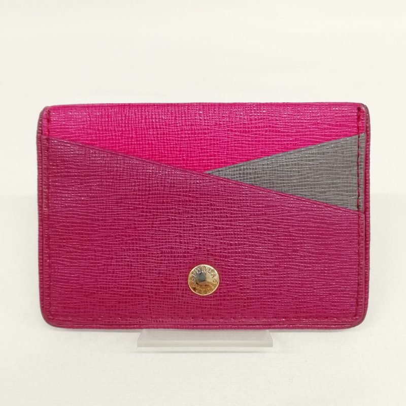 き*よ様 未使用　FURLA ピンク レザー 名刺入れ　カードケース FURLA 名刺入れ ピンク レザー カードケース フルラ] カードケース