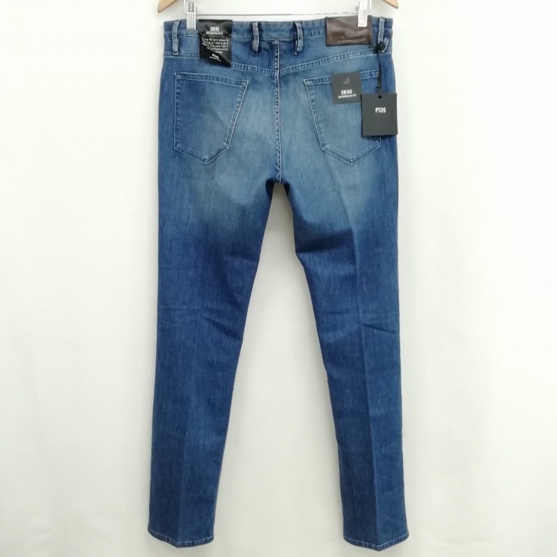 新品 ピーティーゼロチンクエ PT05 SWING デニムパンツ 33 ブルー PT05（ピーティーゼロチンクエ）の「PT05 デニムパンツ \"SWING