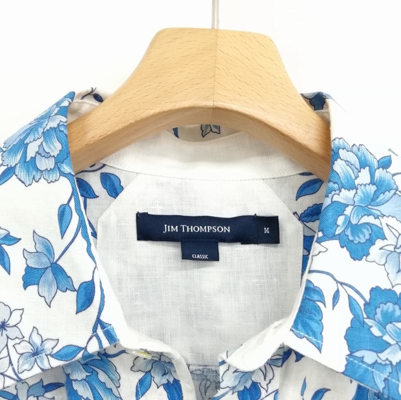 ジムトンプソン JIM THOMPSON リネン シャツ フラワー 花柄 美品 長袖 