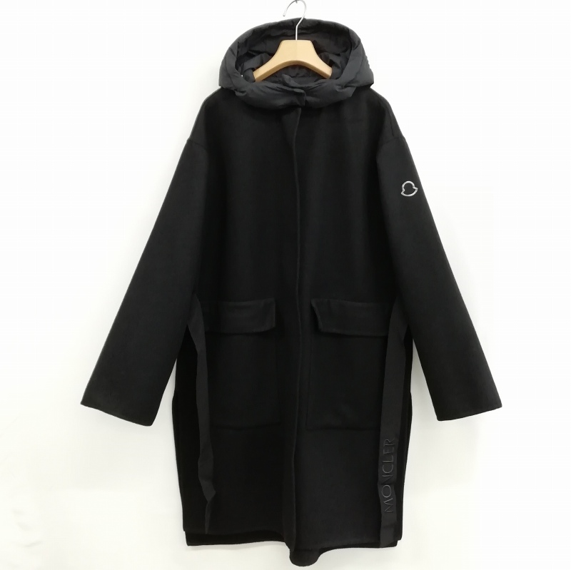 モンクレール NORME AFNOR ジップアップロングコート　黒　0 楽天市場】MONCLER モンクレール ELORN LONG COAT ジャケット アウター