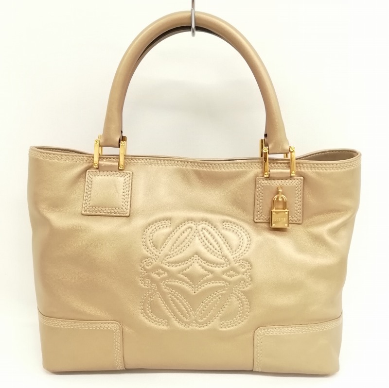 ロエベ LOEWE フスタ トートバッグ レザー ブラウン LOEWE ロエベ