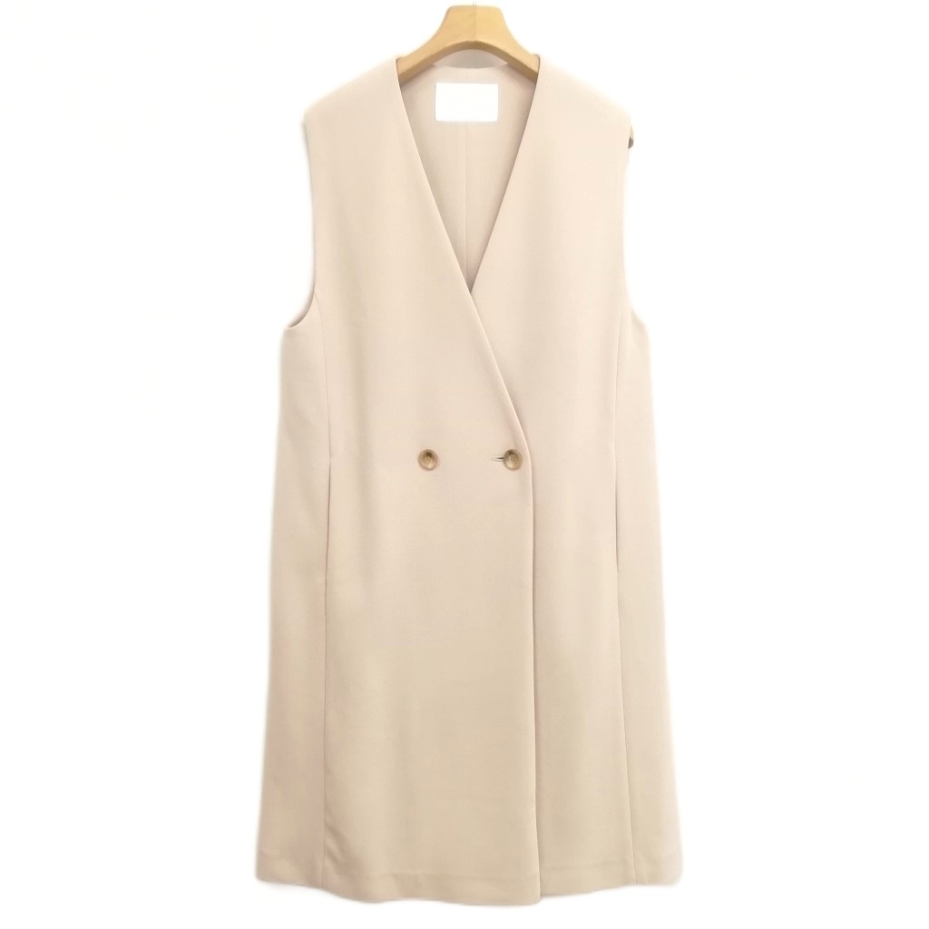 ボールジィ Ballsey ジレ ロング ベスト ベージュ