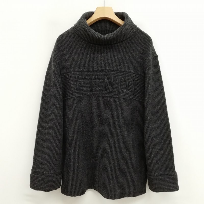 FENDI★タートルネック ニット セーター 中古・古着通販】FENDI (フェンディ) ズッカ柄タートルネック