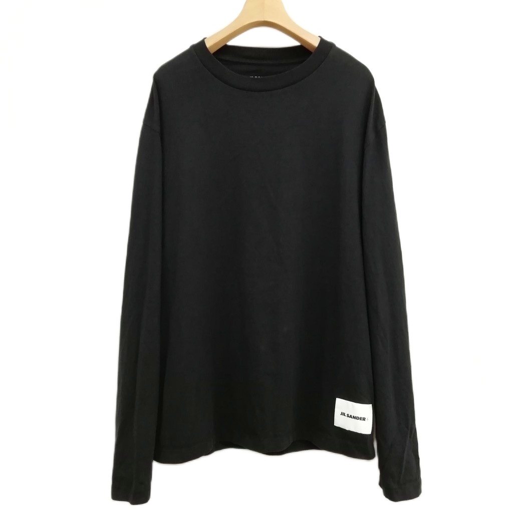 o*5様 Jil Sander + ロゴ ジャージ ロングTシャツ　XL JIL SANDER＜ジル サンダー＞ ロゴ入りロングスリーブTシャツ
