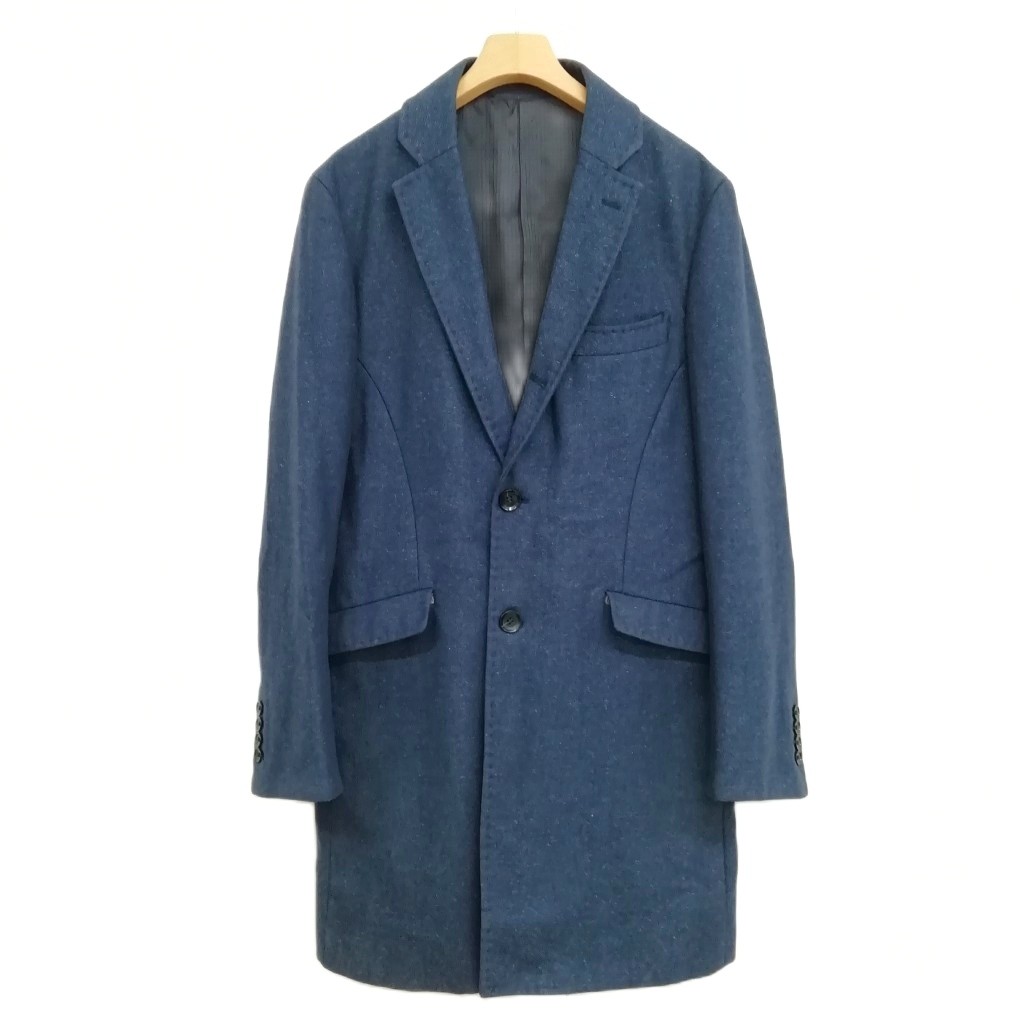 SUIT SELECTネイビー チェスターコート SUIT SELECT チェスター