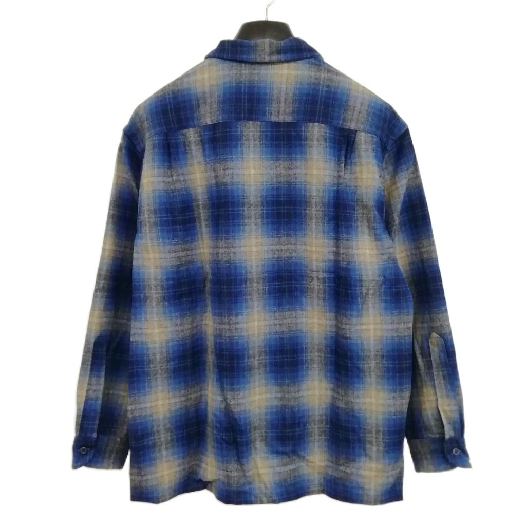 PENDLETON 90s 00s オンブレチェック オープンカラーボードシャツ ペンドルトン PENDLETON 90s ウール オンブレチェック ボードシャツ
