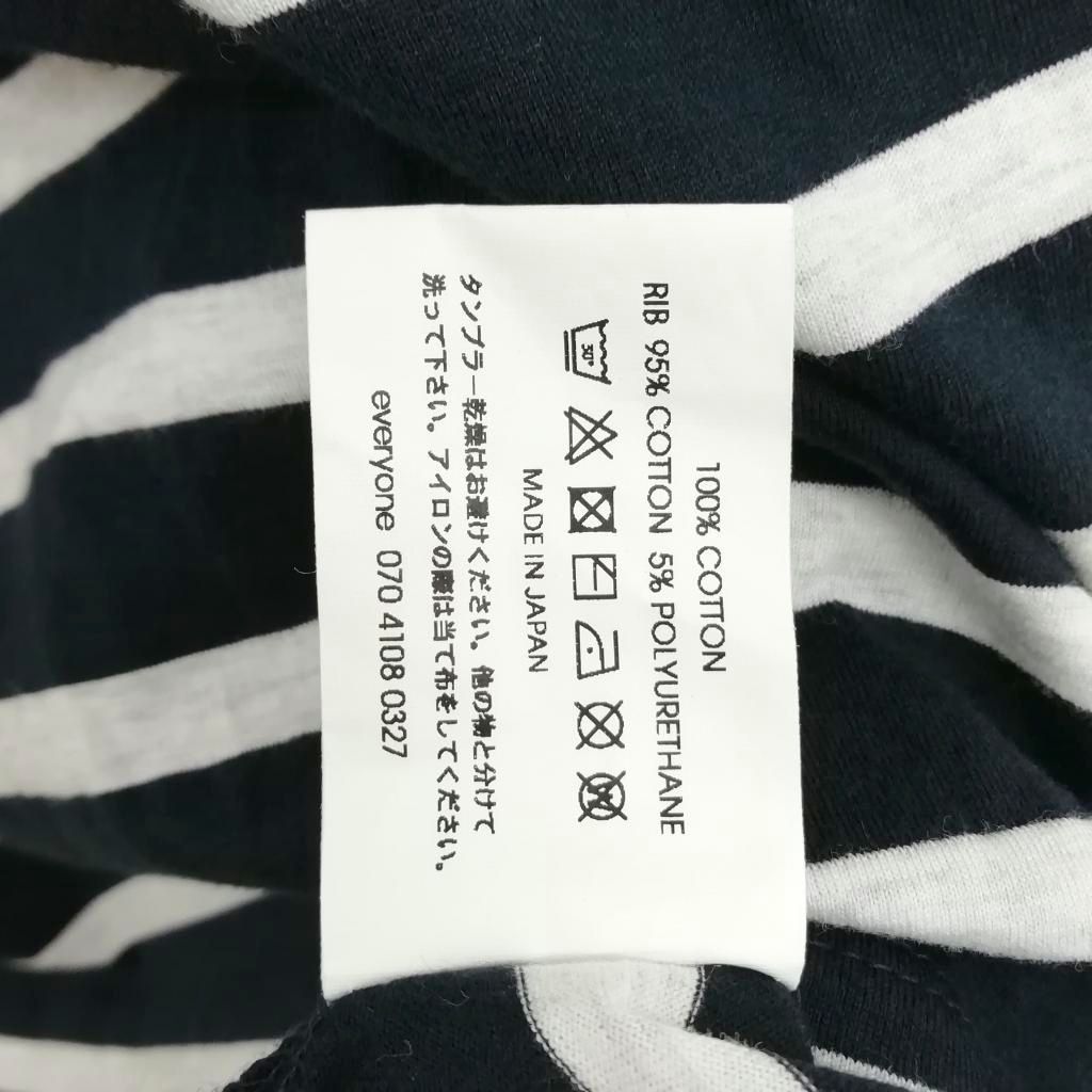 everyone エブリワン EV25-CS34 25SS ボーダー ポケット Tシャツ everyone エブリワン EV25-CS34 25SS ボーダー ポケット Tシャツ