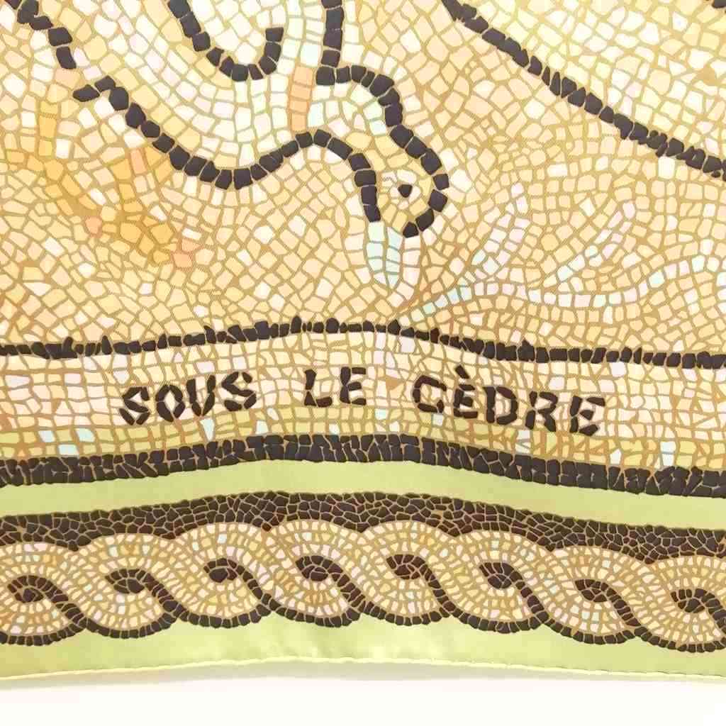 エルメス HERMES カレ90 SOUS LE CEDRE ヒマラヤ杉の下で 大判