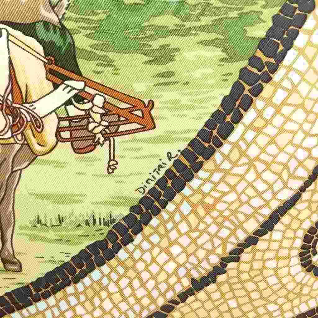 エルメス HERMES カレ90 SOUS LE CEDRE ヒマラヤ杉の下で 大判