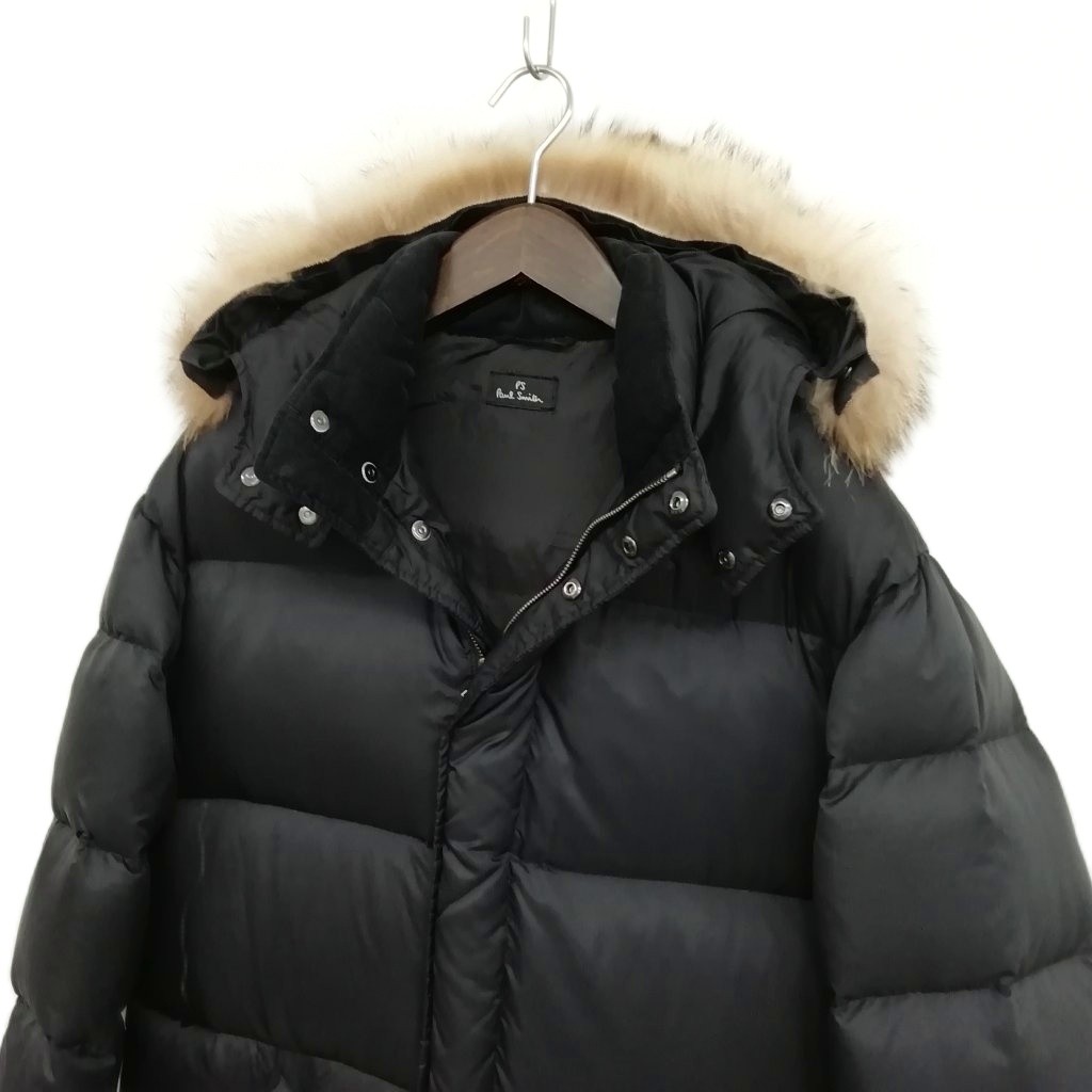 ポールスミス PAUL SMITH ダウンジャケット ダウンパーカー L ブラック 