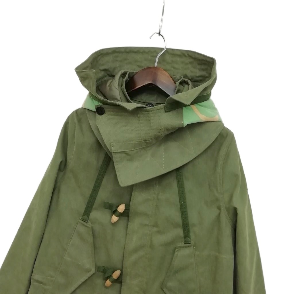 デンハム DENHAM RE-CUT PARKA ミリタリー モッズ コート XS オリーブ