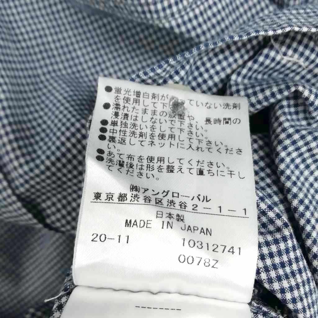 マーガレットハウエル MHL. 596-1150506 TINY GINGHAM COTTON SHIRT 