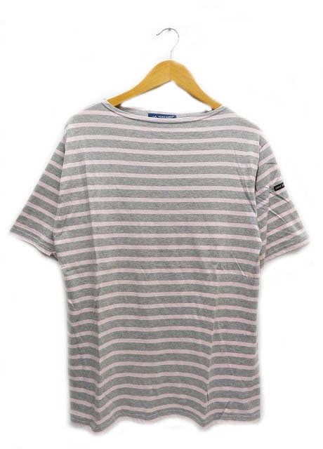 セントジェームス Saint James ボーダー バスクシャツ Tシャツ 半袖 40 ピンク ブランド古着ベクトル 中古 1105 0010 メンズ 055 ベクトルパーク