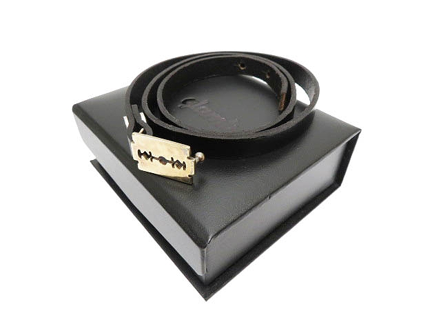 グラム Glamb Razor Bracelet ブレスレット バングル シルバー 黒 ブラック ブランド古着ベクトル 中古 1030 0030 メンズ 055 ベクトルパーク