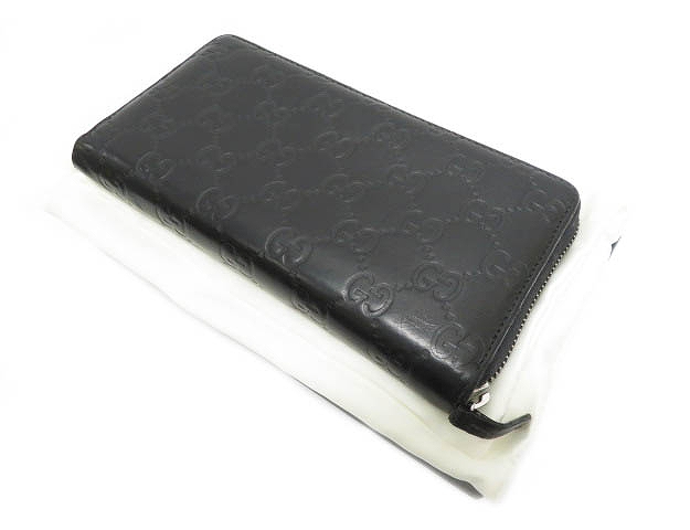 グッチ Gucci グッチシマレザー 長財布 財布 黒 ブラック ブランド古着ベクトル 中古 1127 0060 メンズ 055 ベクトルパーク