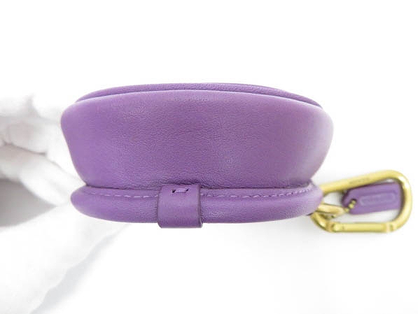 コーチ Coach ターンロック キー フォブ ポーチ グラブタン レザー 865 紫 パープル ブランド古着ベクトル 中古 1116 0035 レディース 055 ベクトルパーク
