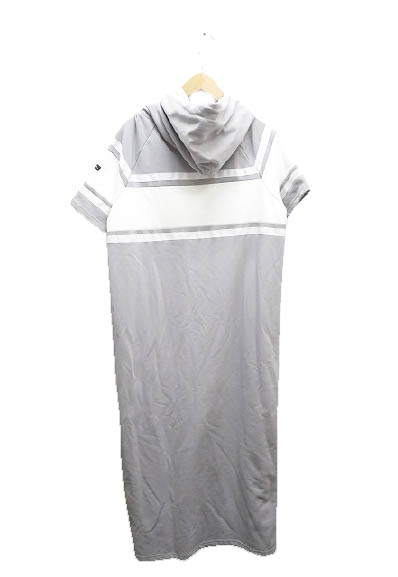 ミルクフェド Milkfed Sporty Hooded Dress スポーティー フーディー ドレス ワンピース 灰色 白 グレー ホワイト ブランド古着ベクトル 中古 1214 0025 レディース 055 ベクトルパーク