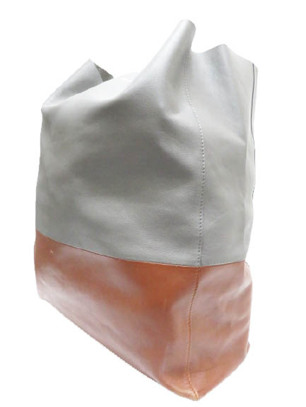 セリーヌ Celine Vertical 10gr ヴァーティカル レザー トートバッグ バッグ 灰色 茶色 グレー ブラウン ブランド古着ベクトル 中古 2101 01 メンズ 055 ベクトルパーク