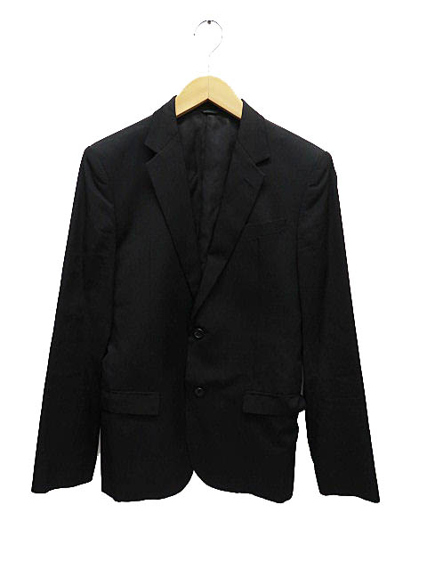 ラウンジリザード Lounge Lizard 2b 2ボタン ウール シルク混 テーラード ジャケット ブレザー Hor 5306 4328 2 黒 ブラック ブランド古着ベクトル 中古 0006 メンズ 055 ベクトルパーク