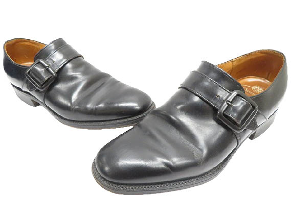 チャーチ Church S モンクストラップ ドレスシューズ ビジネスシューズ 革靴 60f 黒 ブラック ブランド古着ベクトル 中古 2109 0050 メンズ 055 ベクトルパーク