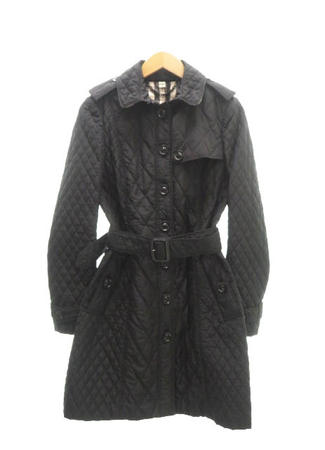 バーバリー ロンドン Burberry London キルティング コート Uk6 M 黒 ブラック ブランド古着ベクトル 中古 0100 レディース 055 ベクトルパーク