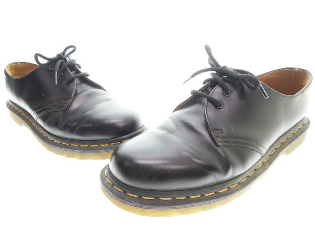 ドクターマーチン Dr Martens 3ホール 3eye Gibson Shoes ギブソン シューズ Uk8 27 黒 ブラック ブランド古着ベクトル 中古 00 メンズ 055 ベクトルパーク