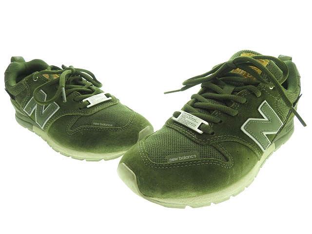 ニューバランス New Balance スニーカー コーデュラ スエード Cm996nd 23 5 緑 オリーブ ブランド古着ベクトル 中古 0011 レディース 055 ベクトルパーク