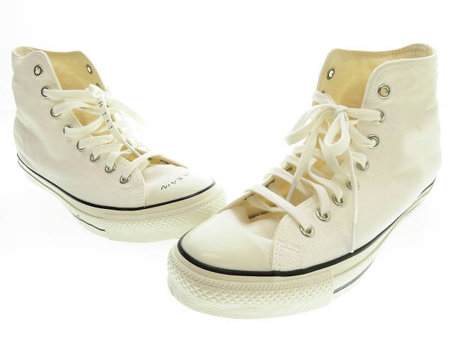 コンバース Converse 長場雄 All Star Yu Nagaba Hi オールスター ハイカット スニーカー キャンバス 28 白 ホワイト ブランド古着ベクトル 中古 0030 メンズ 055 ベクトルパーク