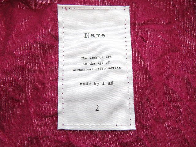 ネーム Name 18ss ワッシャー加工 ロングスリーブ ポケット Tシャツ 長袖 Nmcu 18ss 005 2 ワインレッド ブランド古着ベクトル 中古 2107 0010 メンズ 055 ベクトルパーク