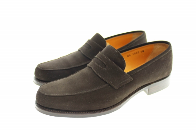 ユナイテッドアローズ United Arrows コイン ローファー スエード Ul1007 ダークブラウン ブランド古着ベクトル 中古 0015 メンズ 055 ベクトルパーク