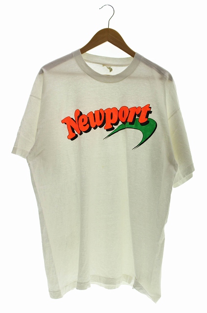 ヴィンテージ Vintage 90 S Newport Logo Tee ニューポート ロゴ Tシャツ 半袖 Xl 白 ホワイト ブランド古着ベクトル 中古 0090 メンズ 055 ベクトルパーク