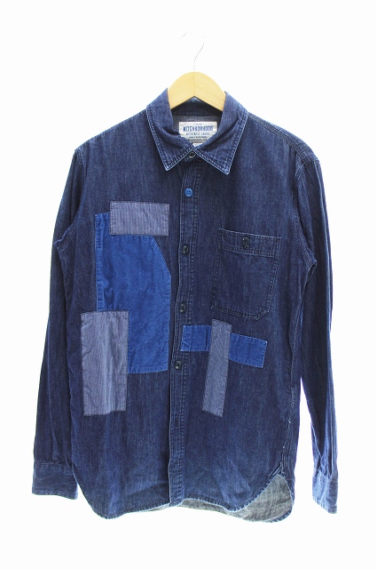 ネイバーフッド Neighborhood 17ss I P C Shirt パッチ ワーク デニム シャツ 長袖 171benh Shm06 M 青 インディゴ ブルー ブランド古着ベクトル 中古 2227 0025 メンズ 055 ベクトルパーク
