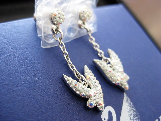SWAROVSKI／スワロフスキー】 ティンカーベルモチーフピアス/シルバー/イヤリング/ディズニー/揺れる/オーロラカラー 【中古】  057-201501180092 | ベクトルパーク