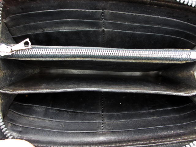 BACKLASH/バックラッシュ】ラウンドジップ長財布/レザーウォレット  