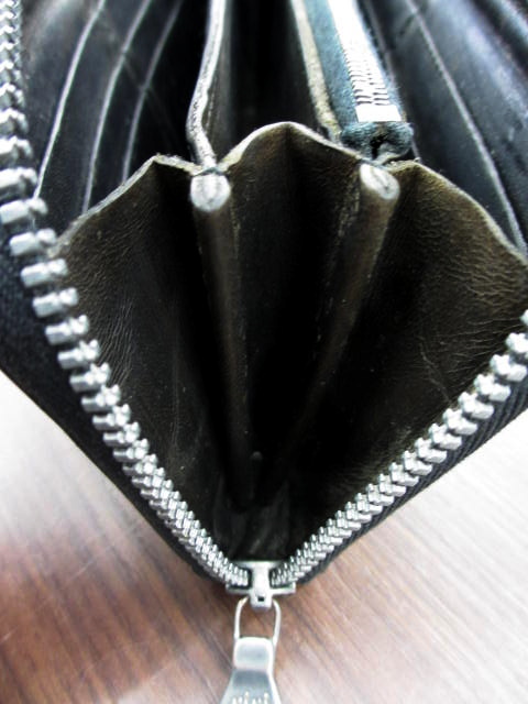 BACKLASH/バックラッシュ】ラウンドジップ長財布/レザーウォレット  