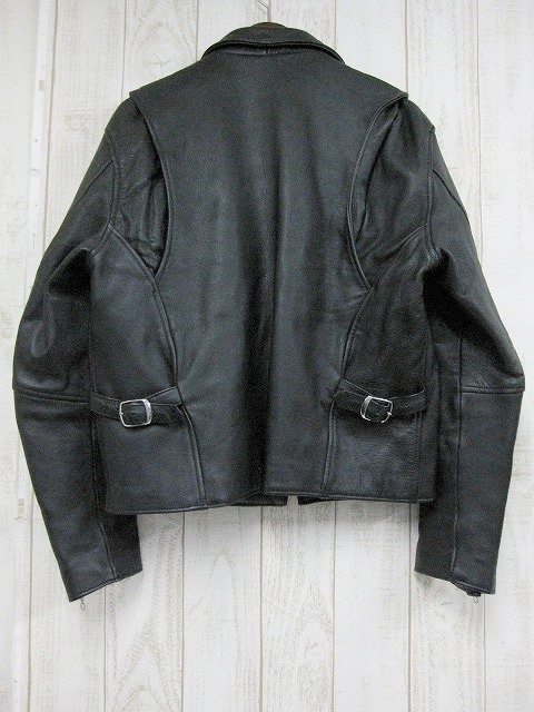 アルコロウ ulcolow レザー ジャケット 40 L 黒 牛革 本革 ブラック 