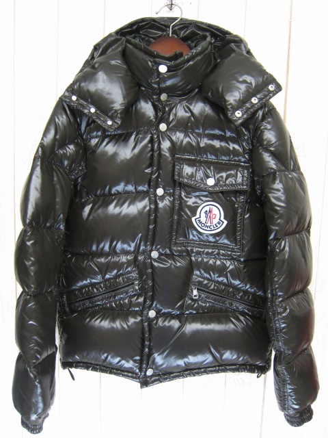 モンクレール Moncler K2 ケーツー ダウンジャケット ダークグリーン 1 ナイロン フェザー アウター フード 厚手 カジュアル 裏地オレンジ フード着脱可能 メンズ 057 ベクトルパーク