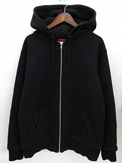 シュプリーム SUPREME 11AW Hood Logo Thermal Zip-Up Hoodie フード 