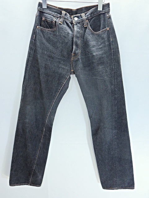 ドゥニーム DENIME ブラック デニムパンツ ジーンズ 黒 29 ボタン 