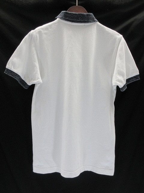 フレッドペリー FRED PERRY 半袖 ポロシャツ 36 白 紺 コットン