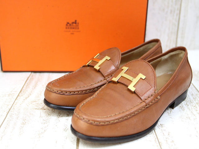 エルメス HERMES 靴 シューズ ローファー パンプス カチカチ H金具 