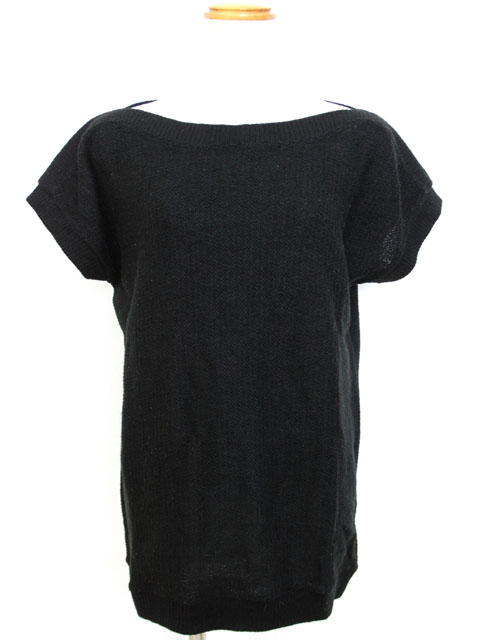 ユニクロ Uniqlo ワンピース スカート ニット 無地 リブ ワイド ミニ M ブラック 黒 Yt26 レディース 059 ベクトルパーク