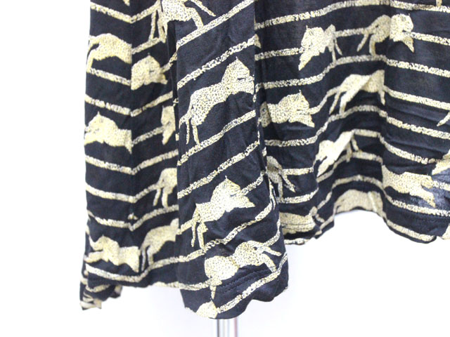 エイチ エム H M キャミワンピ ワンピース 豹モチーフ 柄 Xs 黒 ブラック Zt2 レディース 059 ベクトルパーク