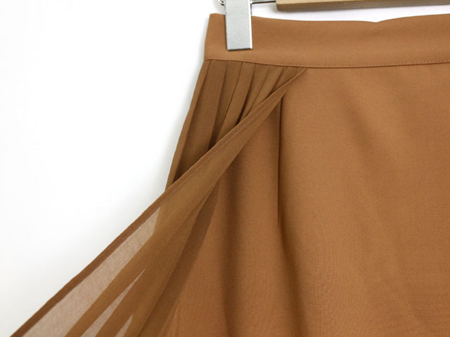 未使用 タグ付 新品 クラネ CLANE スカート プリーツ レイヤード  