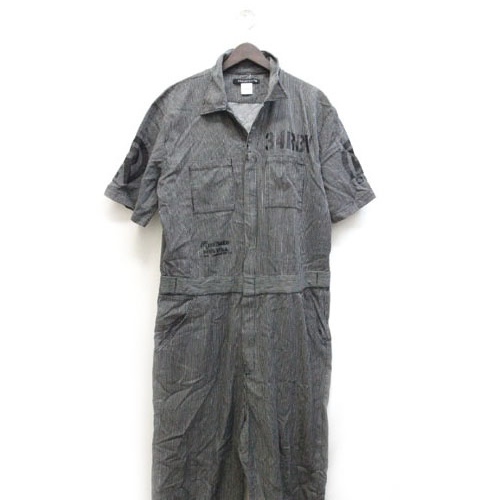 リアルビーボイス Real Bvoice つなぎ ジャンプスーツ ストライプ 半袖 Xl Z メンズ 059 ベクトルパーク