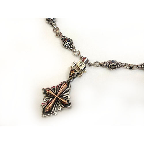 ロードキャメロット Lord Camelot ネックレス ペンダント クロスモチーフ サファイヤ アクセサリー Z 059 ベクトルパーク