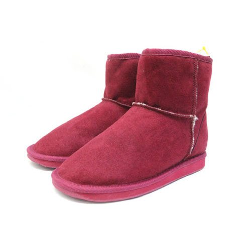 未使用品 ロペピクニック Rope Picnic ショートブーツ フェイクムートンブーツ 靴 シューズ L 赤 レッド Z レディース 059 ベクトルパーク