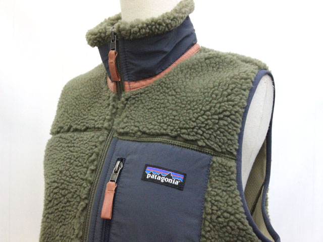 パタゴニア Patagonia クラシックレトロX フリースベスト 柄 M 緑 
